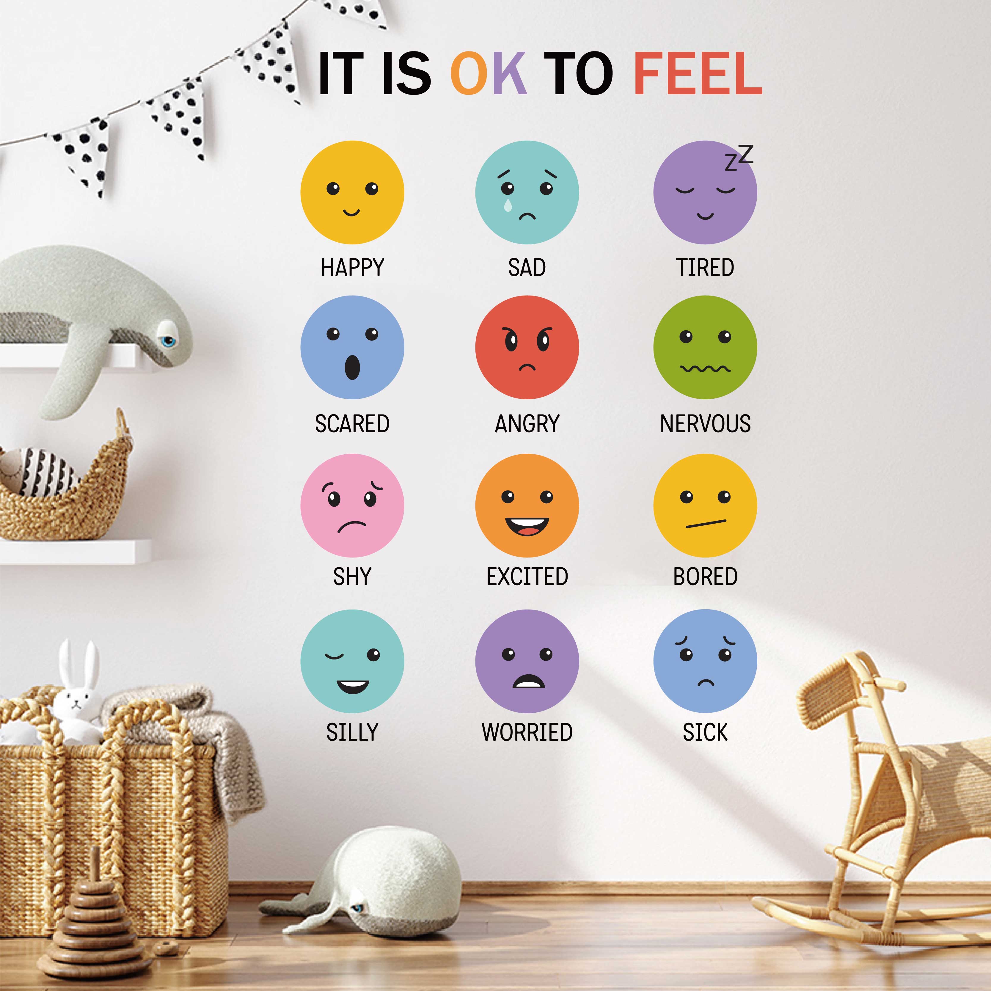 Baby Nursery Set Furniture - 3d colorful 12 types of emoticons