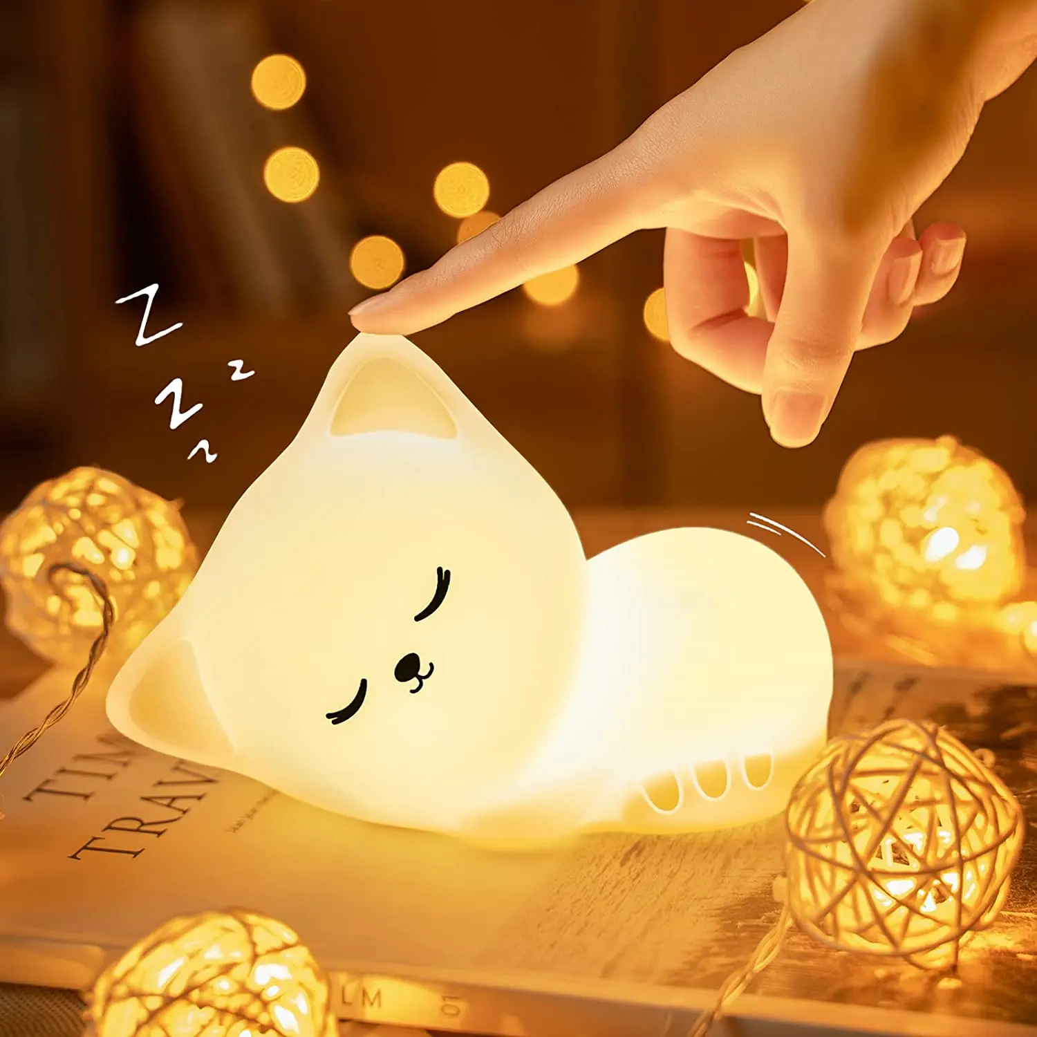 Baby Nursery Floor Lamp - Cute Bunny Kids Night Light Lamp