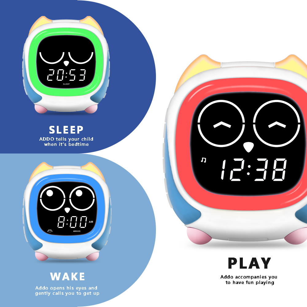 Addo Kids Owl Alarm Clock: Sun - Sound Sleep Trainer Clock avis et prix