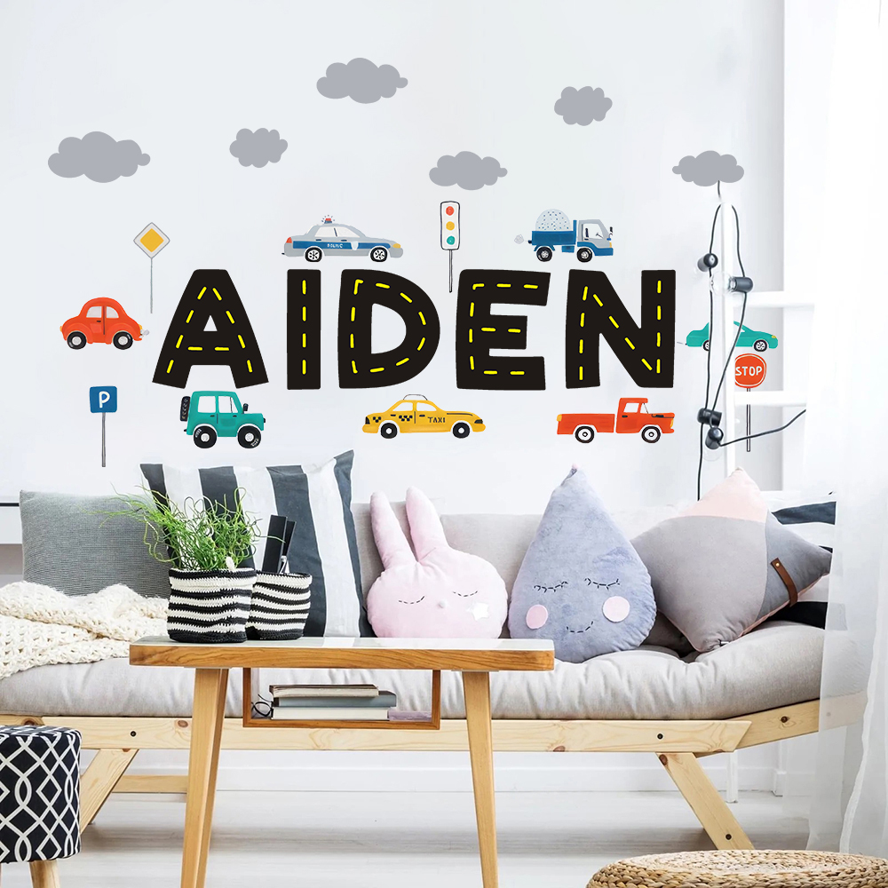 Custom Name Construction Vehic - Baby Nursery Set Furniture avis et prix