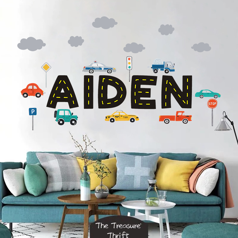 Custom Name Construction Vehic - Baby Nursery Set Furniture avis et prix