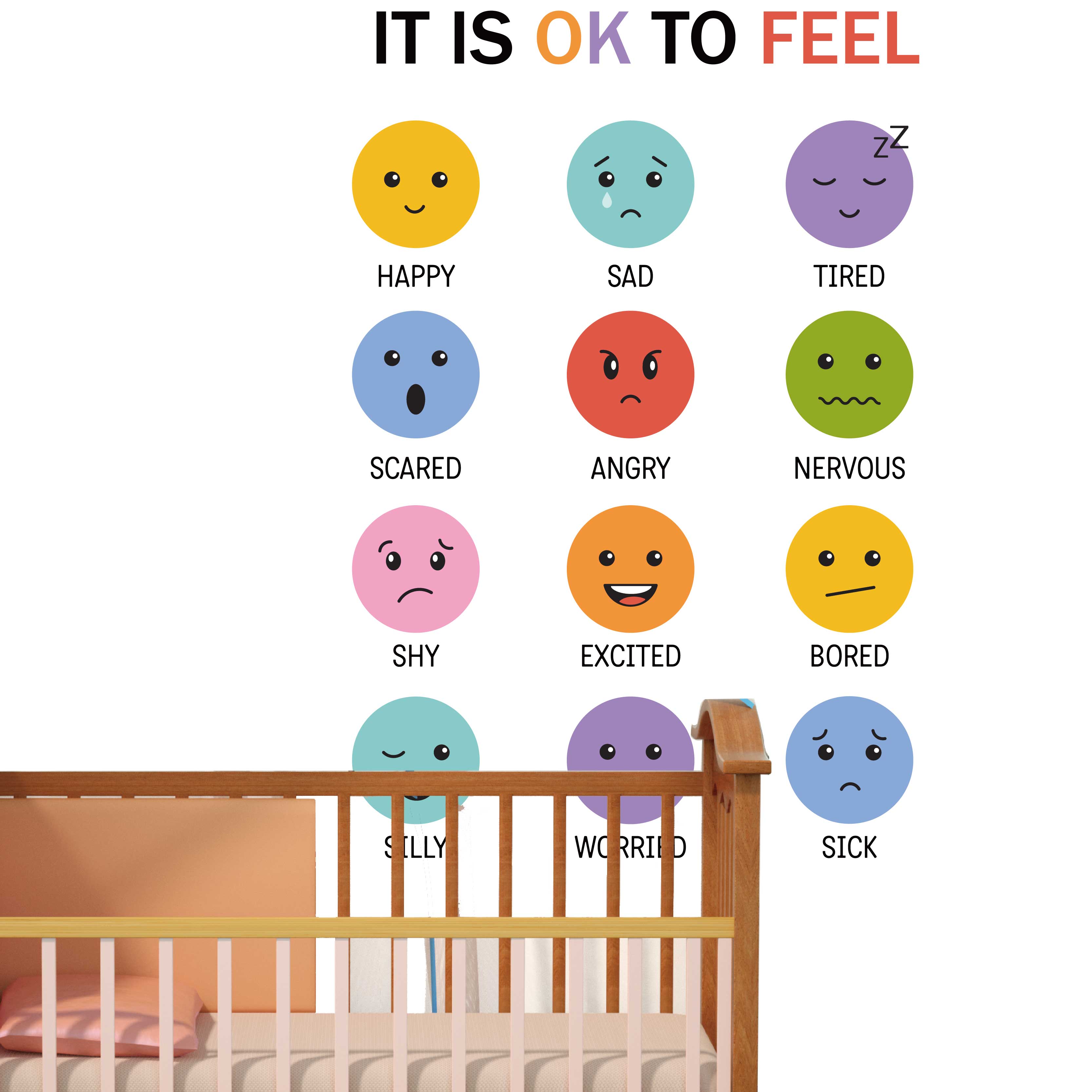3d colorful 12 types of emotic - Baby Nursery Set Furniture avis et prix