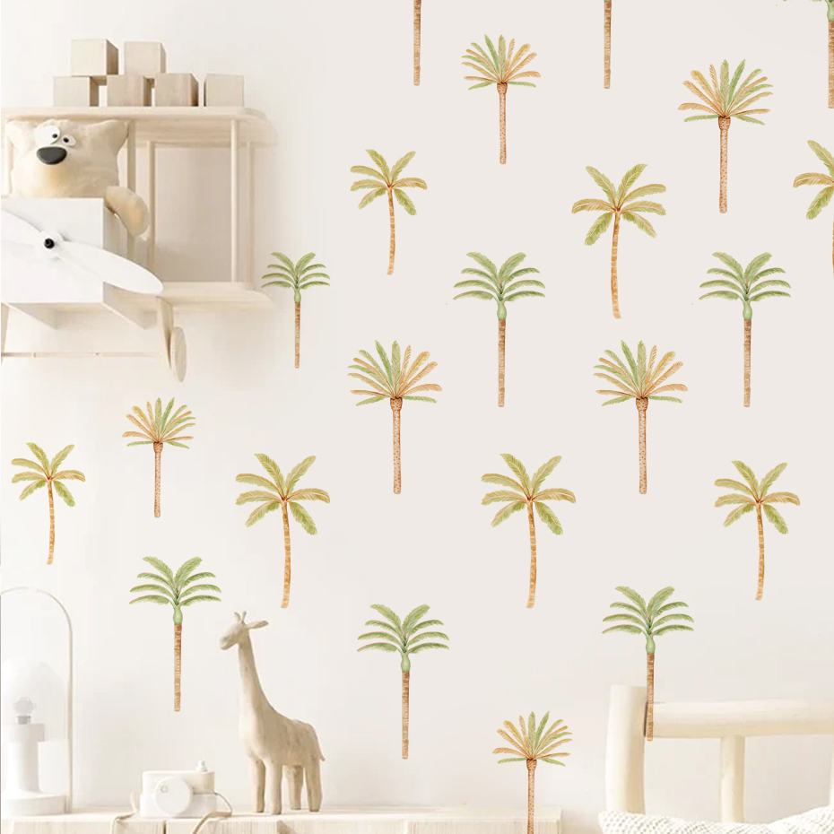 Boho Coconut Palm Tree Wall St - Baby Nursery Set Furniture avis et prix