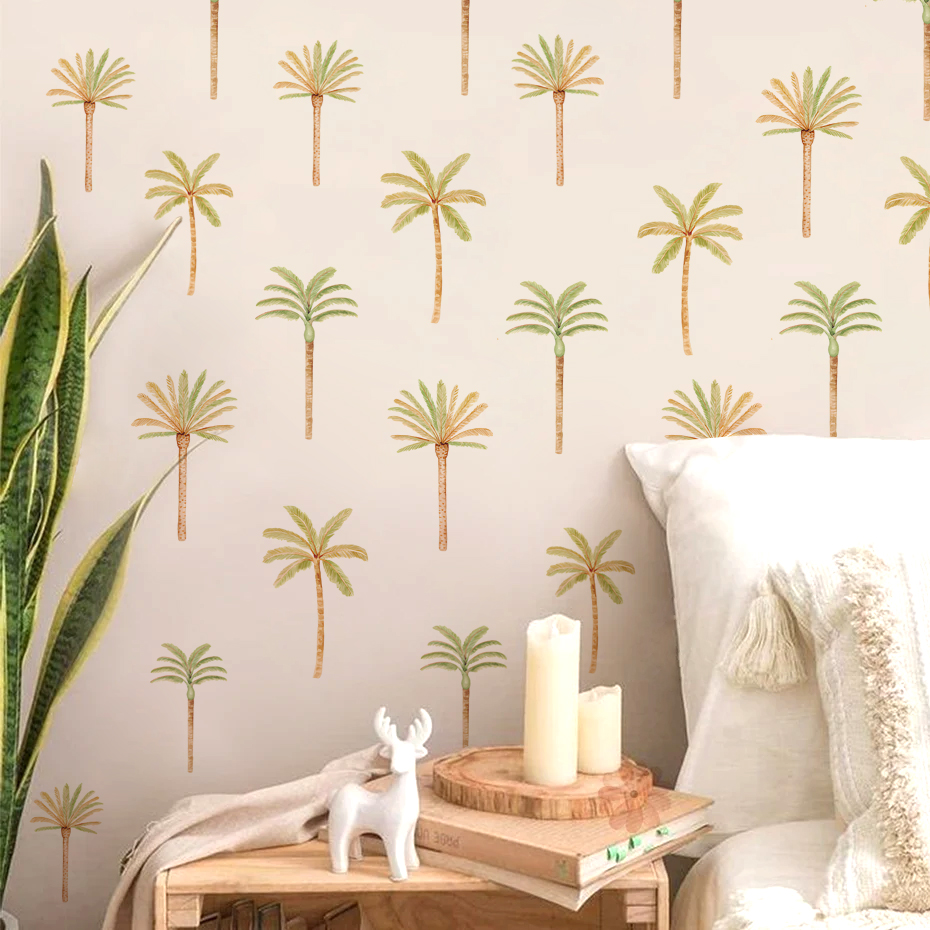 Boho Coconut Palm Tree Wall St - Baby Nursery Set Furniture avis et prix