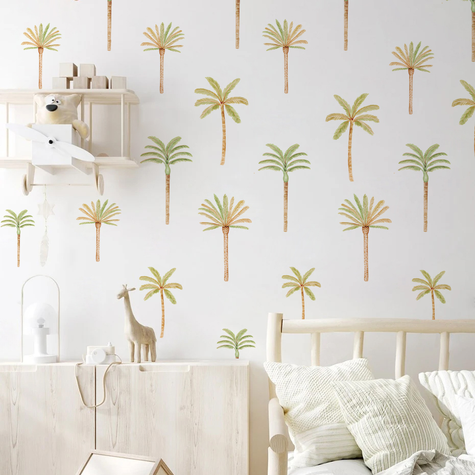 Boho Coconut Palm Tree Wall St - Baby Nursery Set Furniture avis et prix