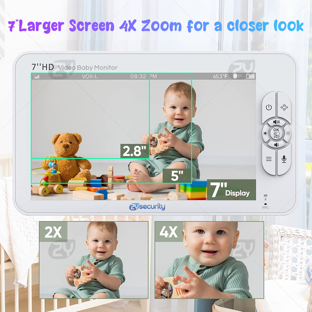 7.0 inch Video Baby Monitor HD - Baby Monitor Split Screen avis et prix