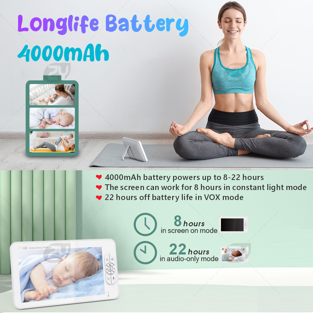 7.0 inch Video Baby Monitor HD - Baby Monitor Split Screen avis et prix