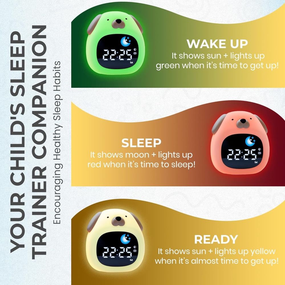 New Bright Alarm Clock Dog Des - Sound Sleep Trainer Clock avis et prix