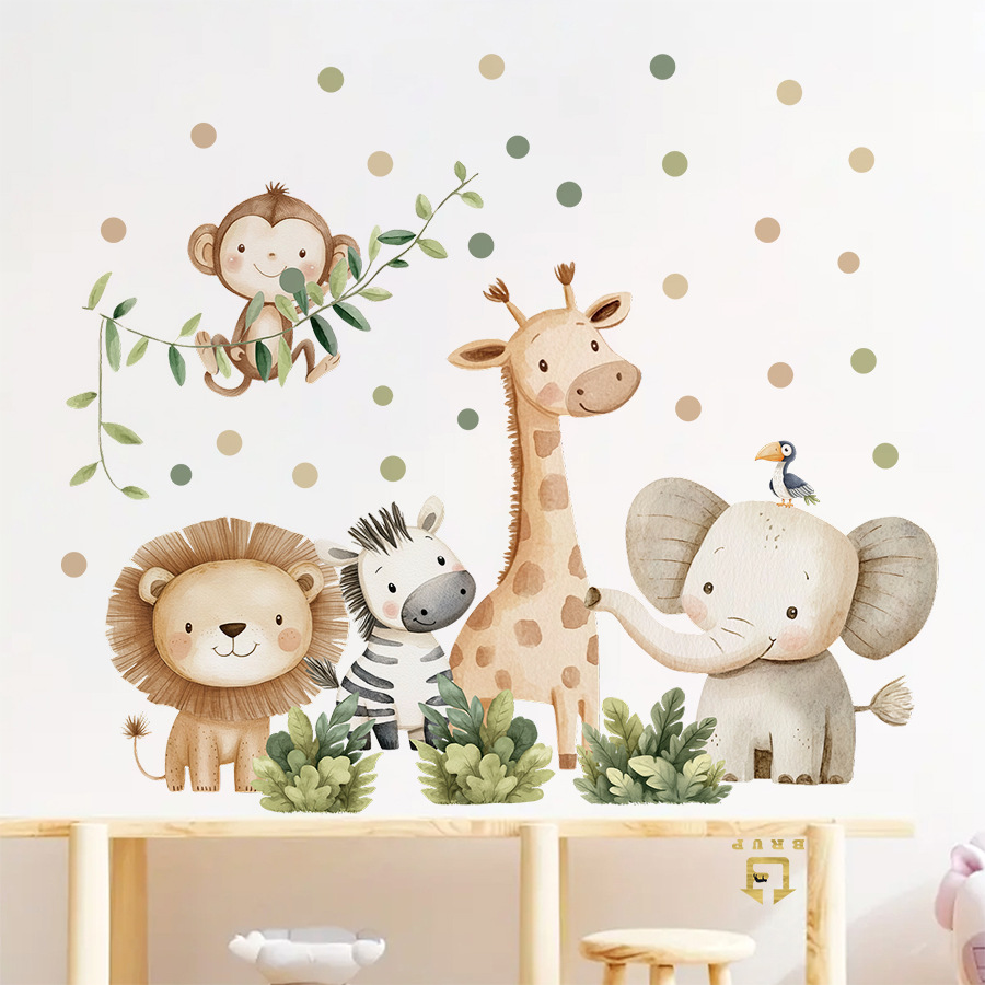 Boho Forest Animals Wall Stick - Baby Nursery Set Furniture avis et prix