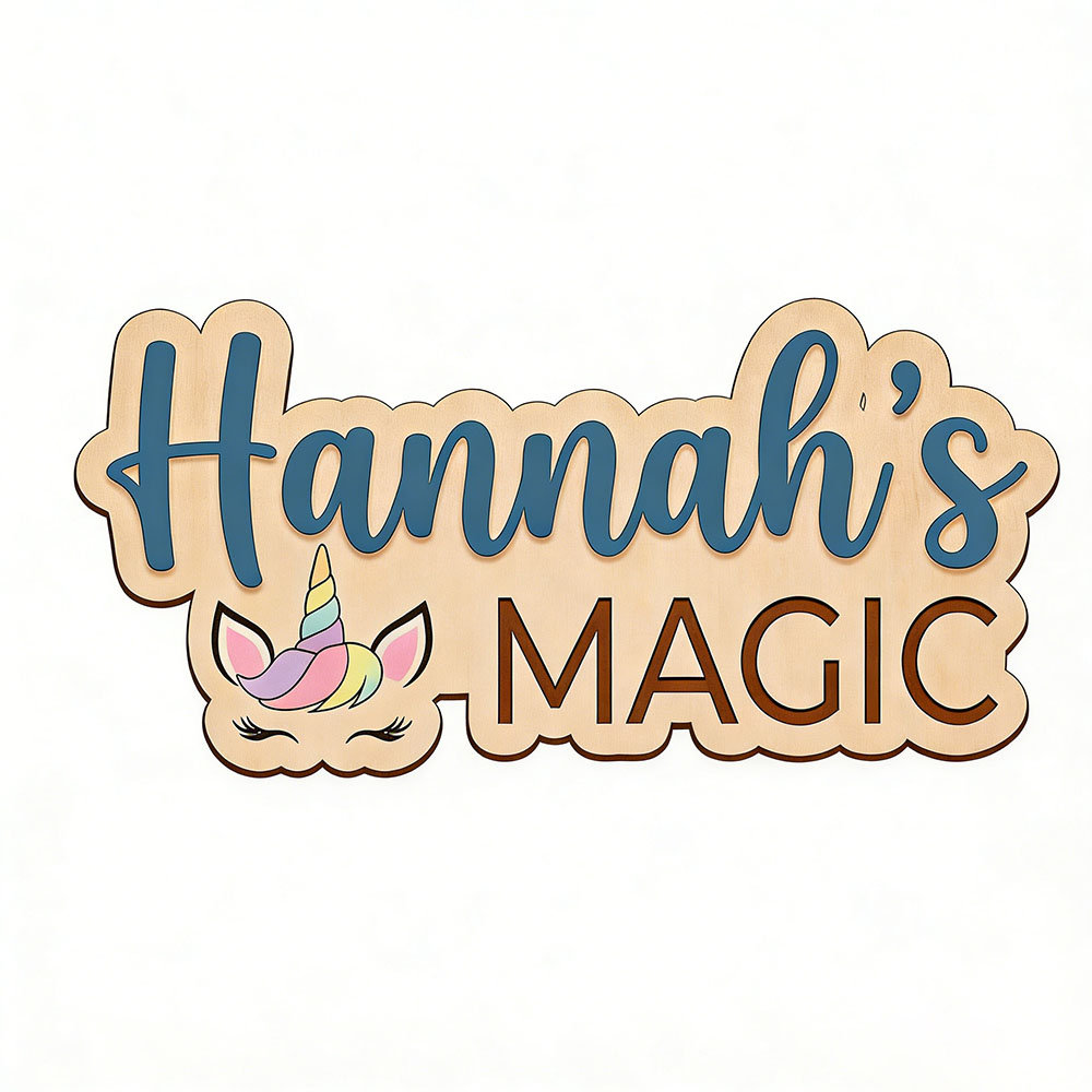 Custom Unicorn Magic Name Door - Baby Nursery Themes Girl avis et prix