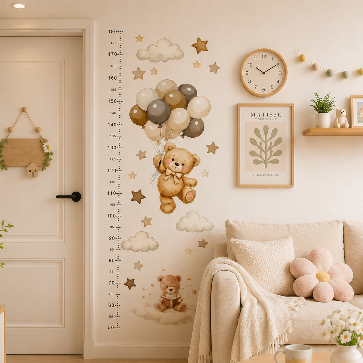 Bohemia Cute Bear Height Chart - Baby Nursery Set Furniture avis et prix