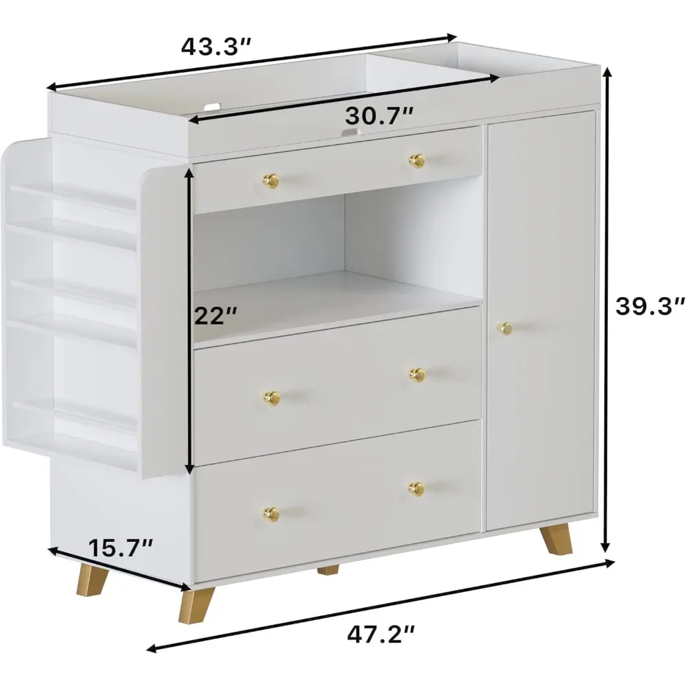Nursery Dresser, Baby Changing - Baby Nursery Dresser Changing Table avis et prix