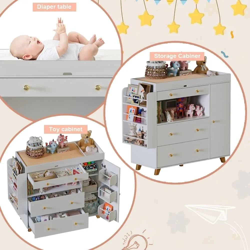 Nursery Dresser, Baby Changing - Baby Nursery Dresser Changing Table avis et prix