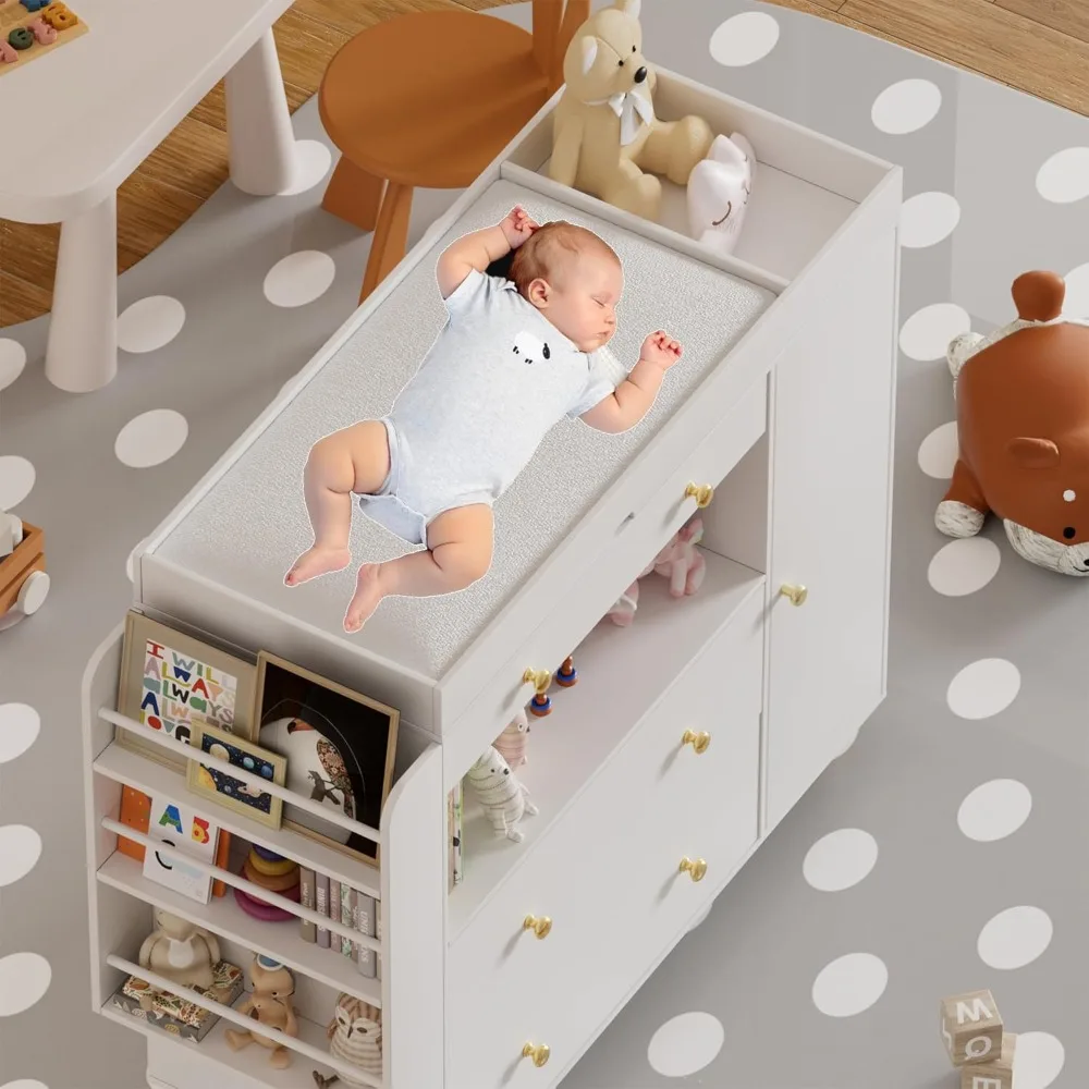 Nursery Dresser, Baby Changing - Baby Nursery Dresser Changing Table avis et prix