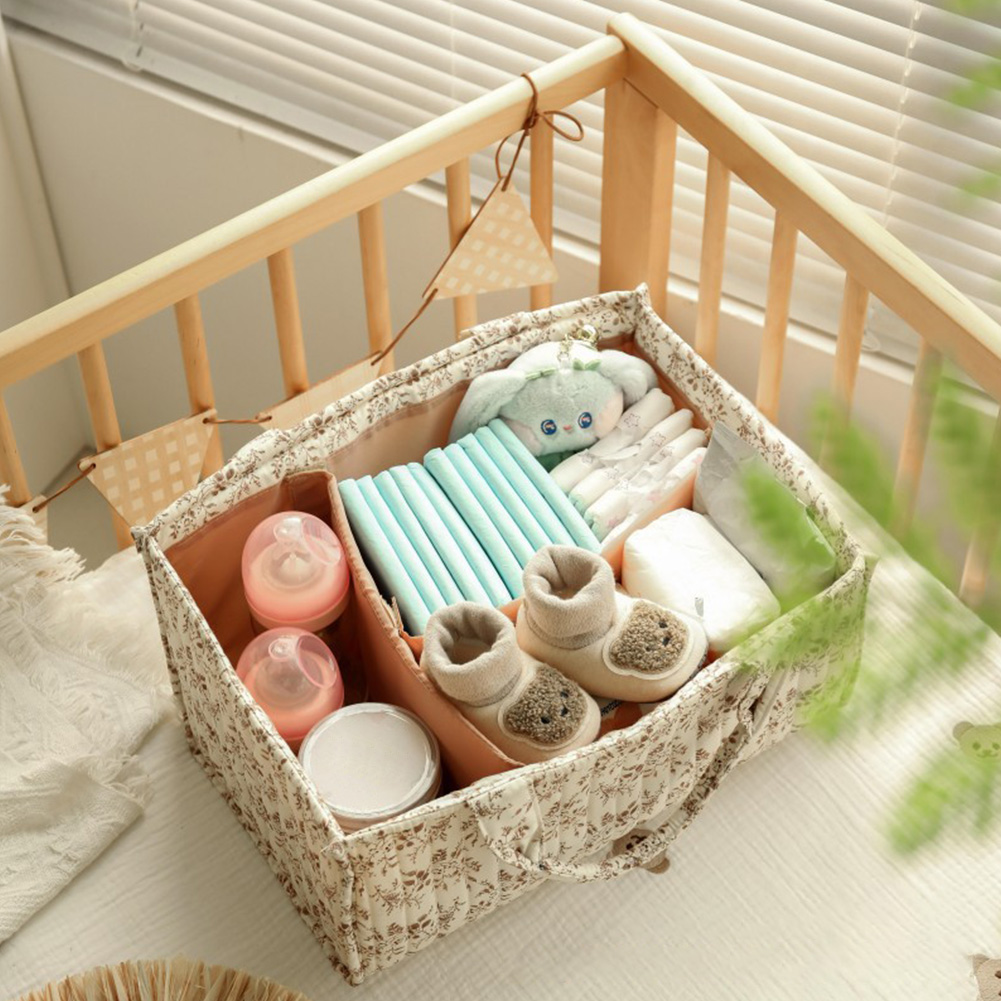 Floral Nursery Storage Basket  - Baby Nursery Essentials avis et prix