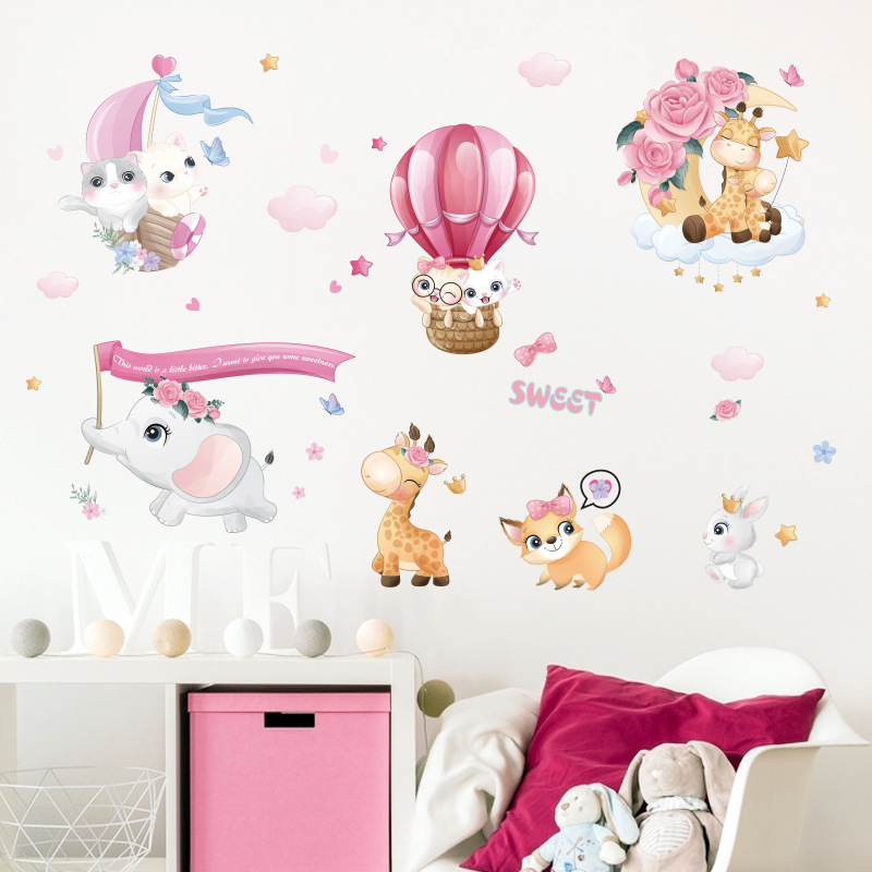 Cartoon SWEET Animal Wall Stic - Baby Nursery Set Furniture avis et prix