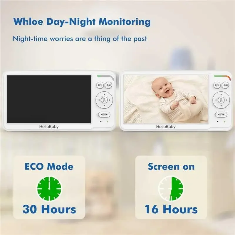Baby Monitor with 2 Cameras, W - Baby Monitor Split Screen avis et prix