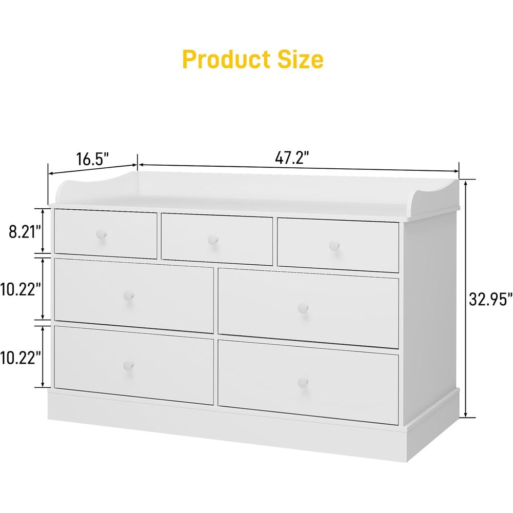 7-Drawer Kids Dresser, Changin - Baby Nursery Dresser Changing Table avis et prix