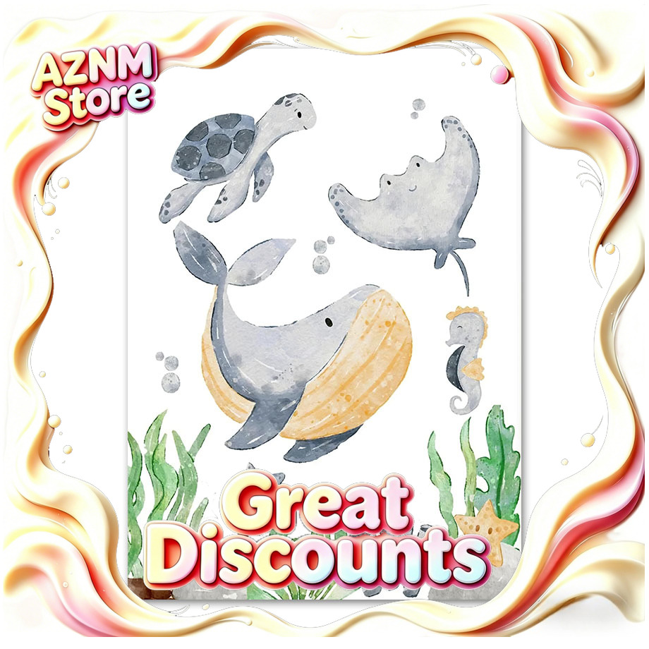 Devilfish Whale Seahorse Turtl - Baby Nursery Ocean avis et prix