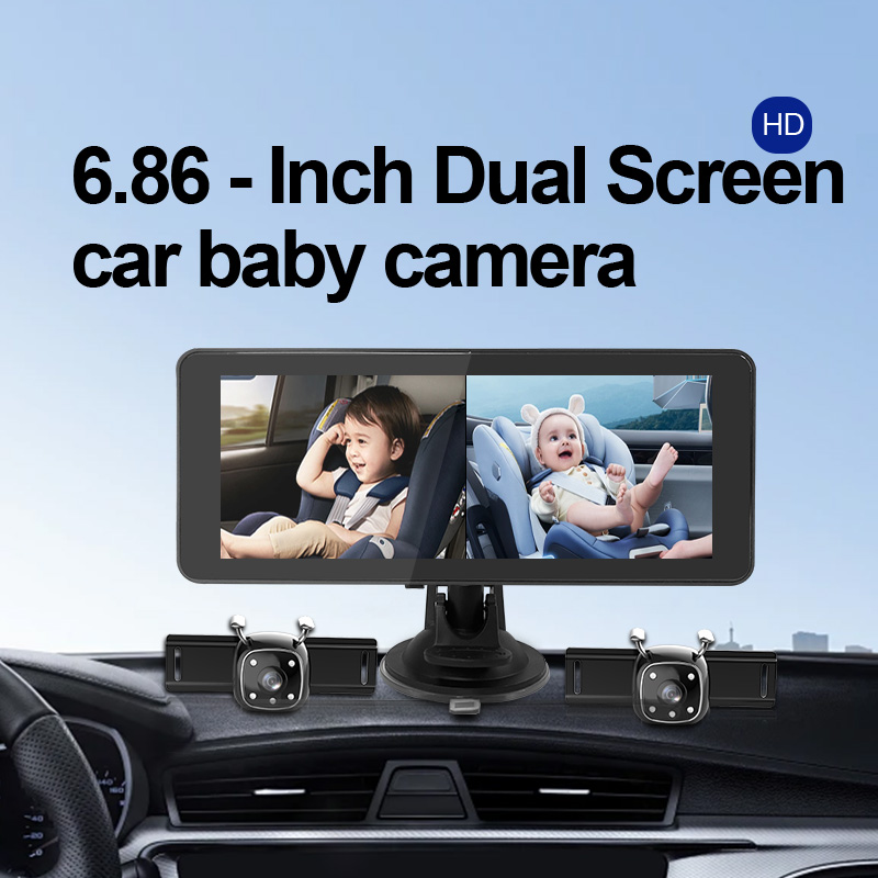 HD 2CH Baby Car Camera, 6.86 I - Baby Monitor Split Screen avis et prix