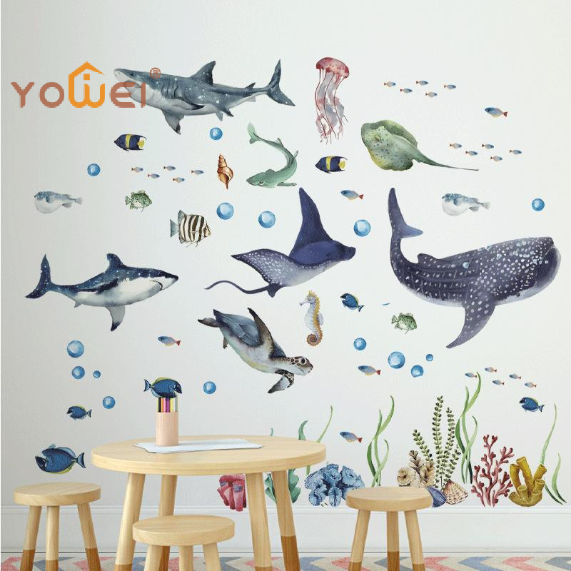 Latest Watercolor Sharks Ocean - Baby Nursery Ocean avis et prix