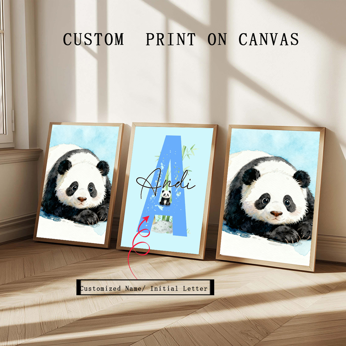 3pcs Personalized Panda Nurser - Baby Nursery Home avis et prix