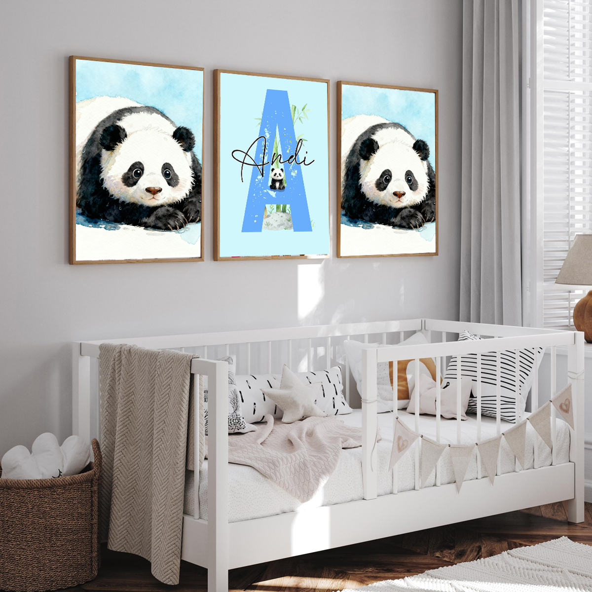 3pcs Personalized Panda Nurser - Baby Nursery Home avis et prix