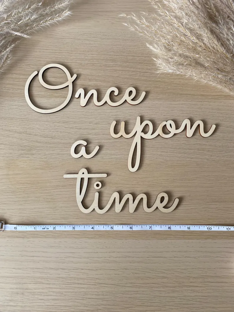 Once Upon A Time Wall Sign. Wo - Baby Nursery Quotes avis et prix