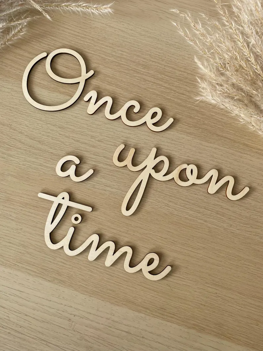 Once Upon A Time Wall Sign. Wo - Baby Nursery Quotes avis et prix