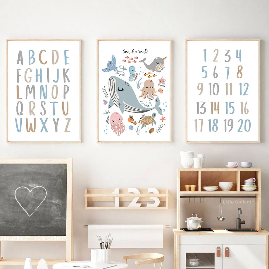 Unframe Ocean Animals Sea Turt - Baby Nursery Ocean avis et prix