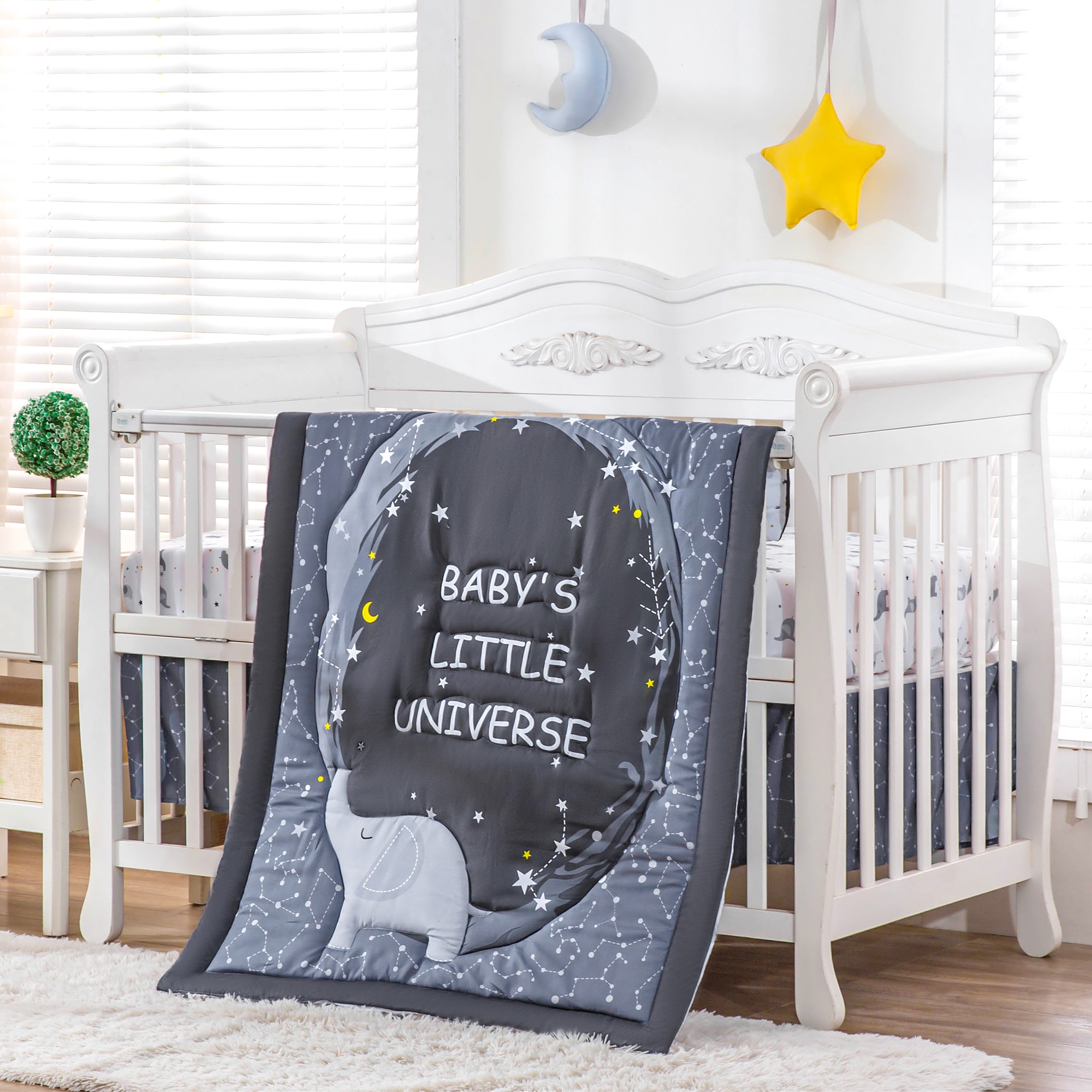 3Pcs Cosmic theme newborn Crib - Baby Nursery Themes Girl avis et prix