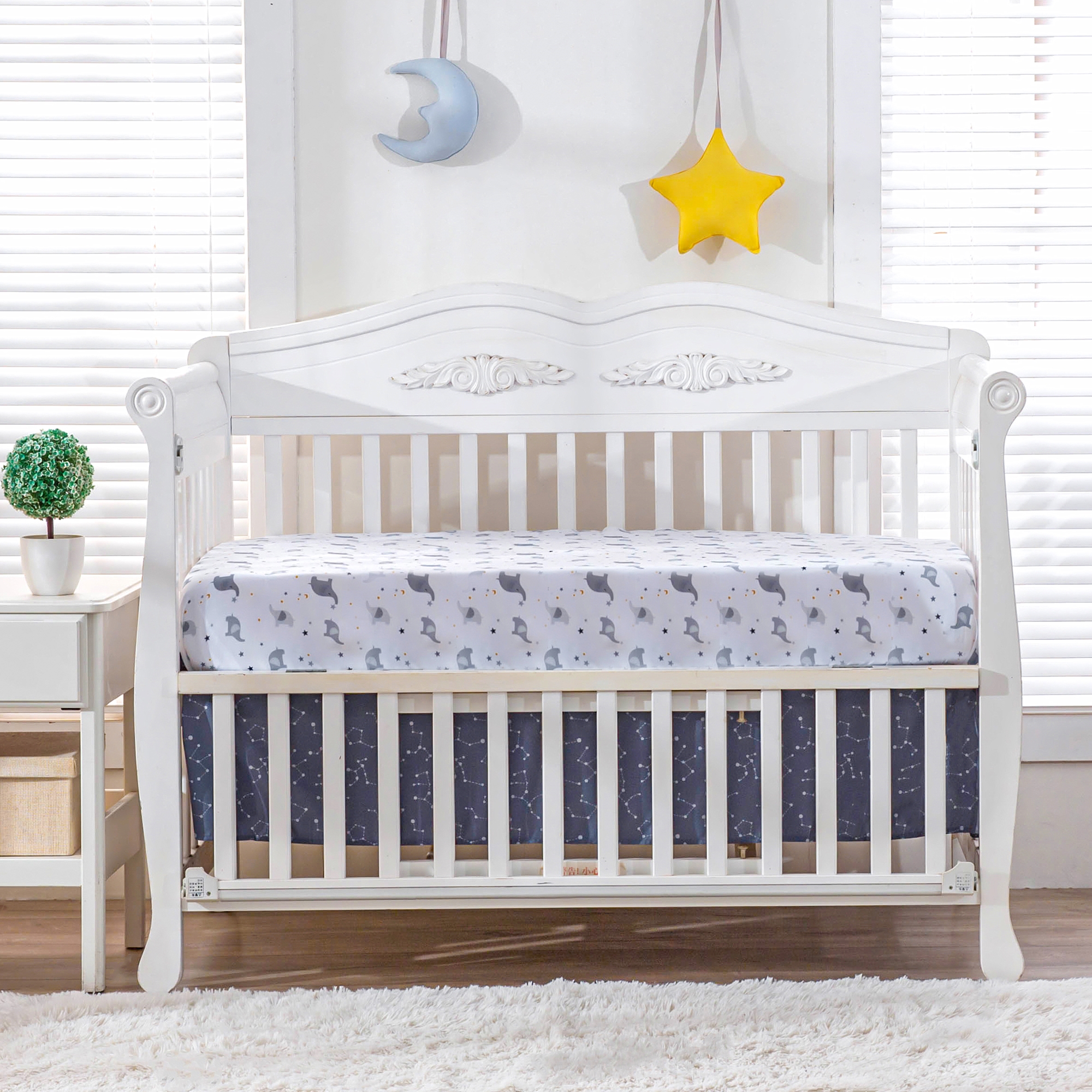 3Pcs Cosmic theme newborn Crib - Baby Nursery Themes Girl avis et prix