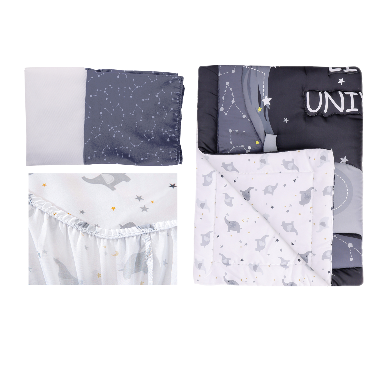 3Pcs Cosmic theme newborn Crib - Baby Nursery Themes Girl avis et prix