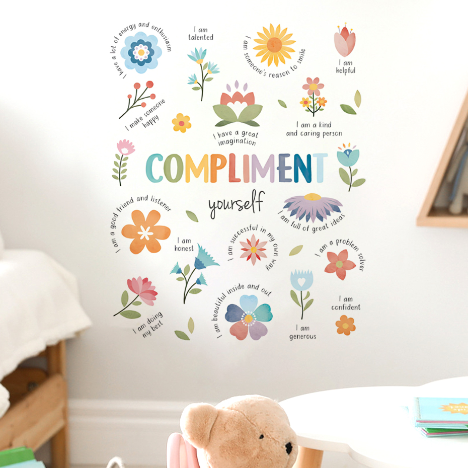 English colorful inspirational - Baby Nursery Quotes avis et prix