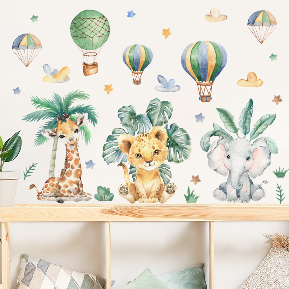 Cartoon Jungle Animals Leaves  - Baby Nursery Set Furniture avis et prix