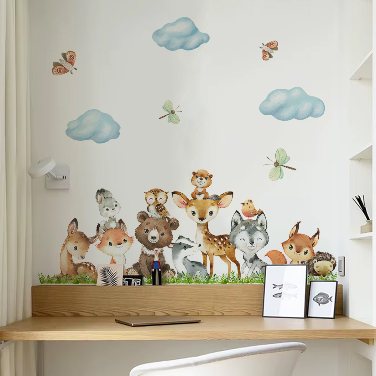 Cartoon Jungle Animals Leaves  - Baby Nursery Set Furniture avis et prix