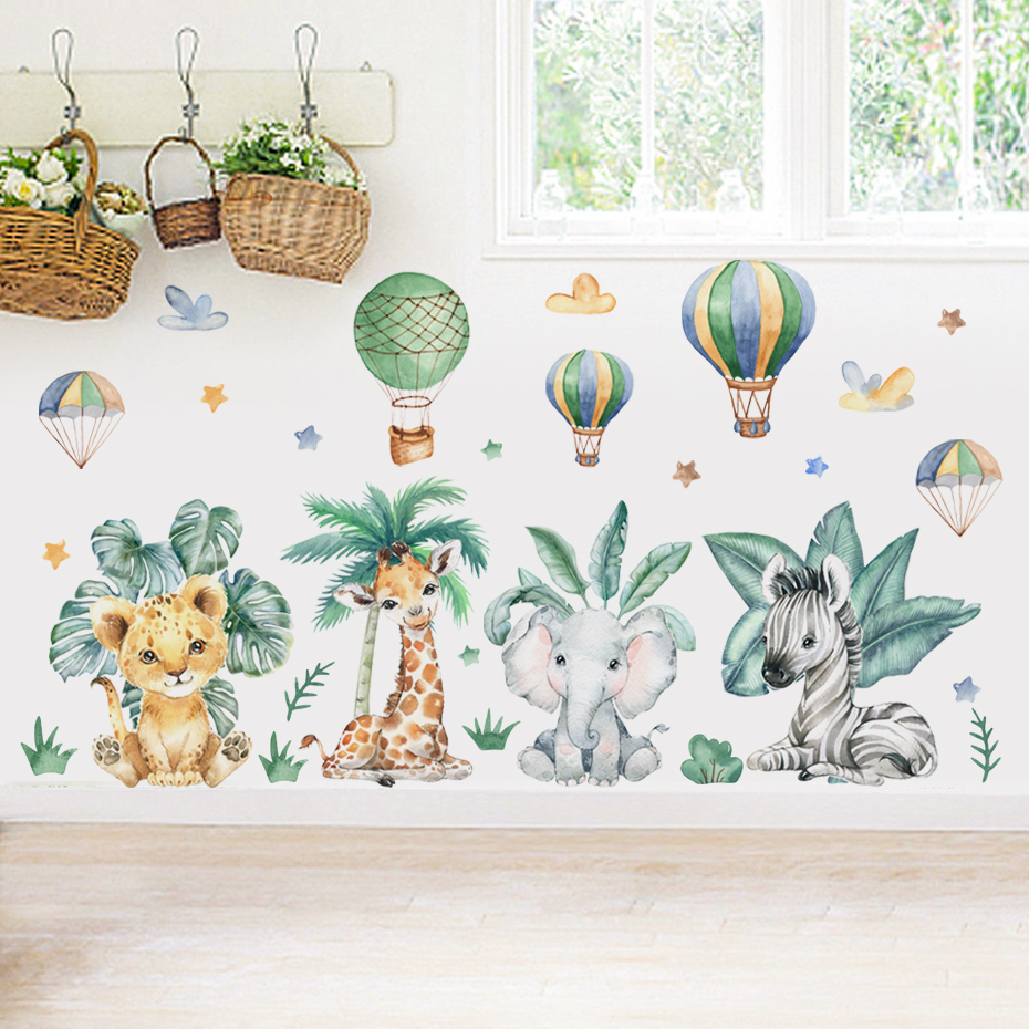 Cartoon Jungle Animals Leaves  - Baby Nursery Set Furniture avis et prix