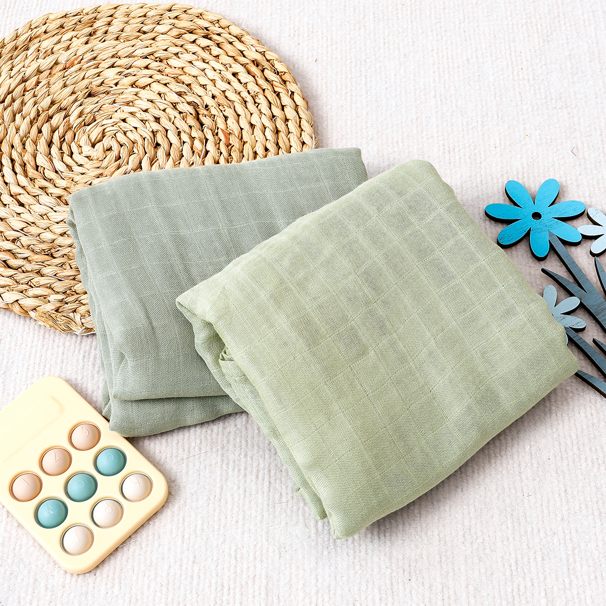 Happyflute 120x110cm Muslin Ba - Swaddle Blanket Muslin avis et prix