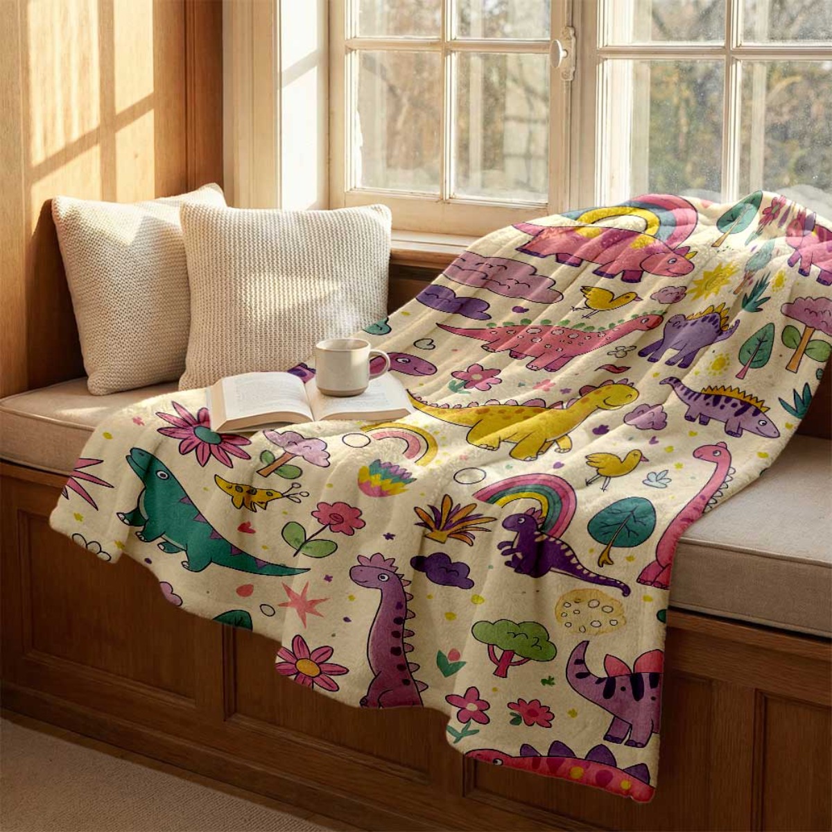 Super Cute Dinosaur Rainbow Th - Baby Nursery Themes Girl avis et prix