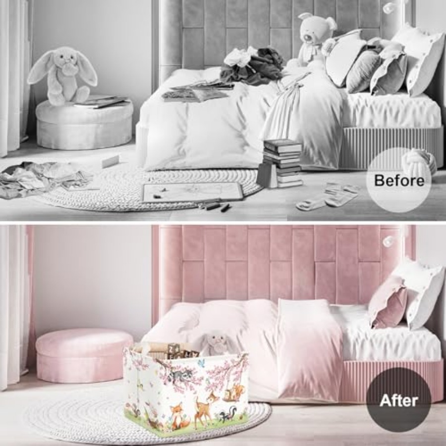 Forest Animal Baby Storage Bas - Baby Nursery Organizer avis et prix