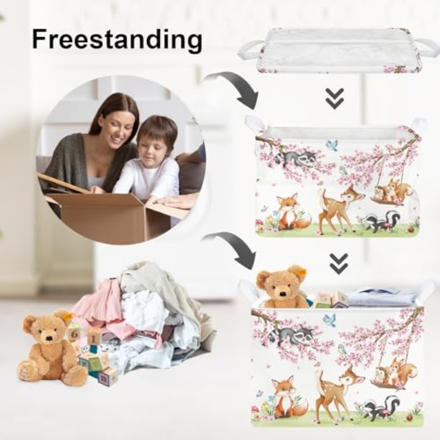 Forest Animal Baby Storage Bas - Baby Nursery Organizer avis et prix
