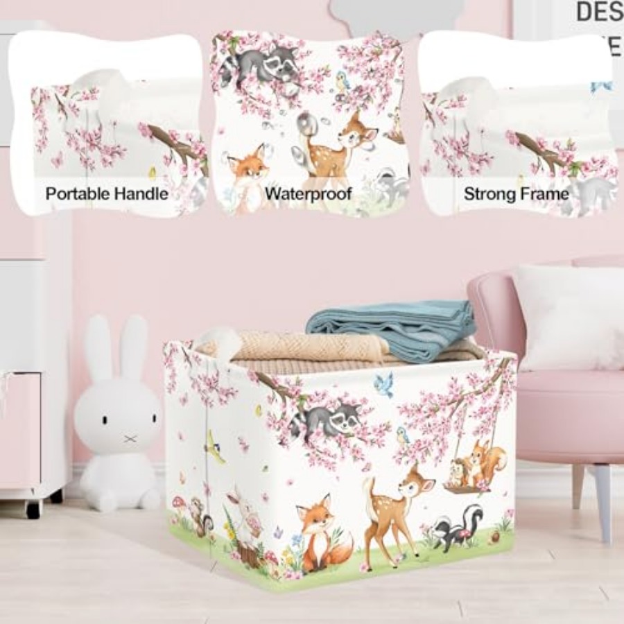 Forest Animal Baby Storage Bas - Baby Nursery Organizer avis et prix