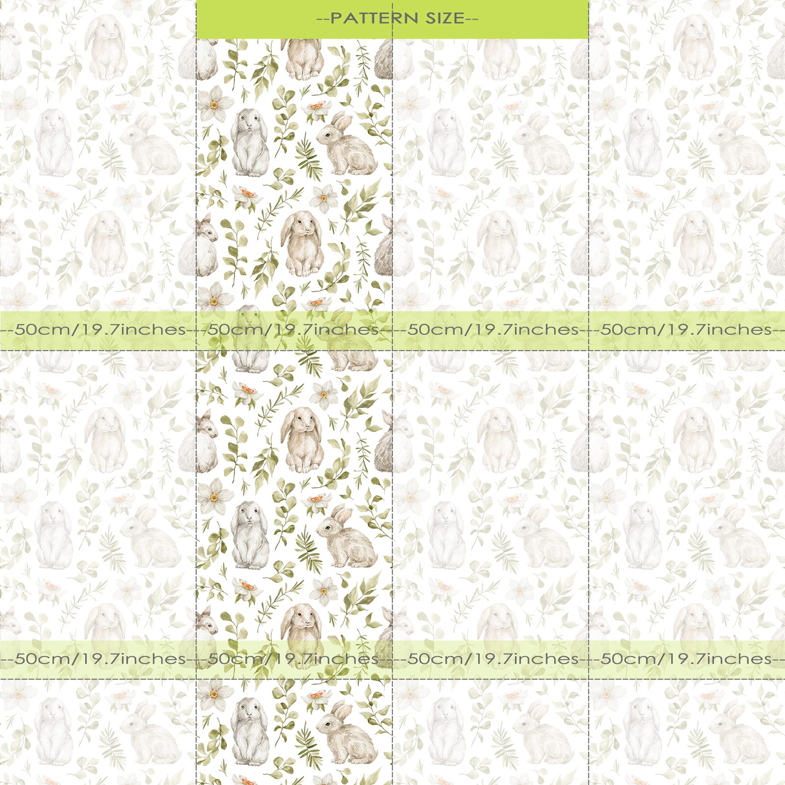 Bunny Wallpaper Kids Room Wall - Baby Nursery Water avis et prix