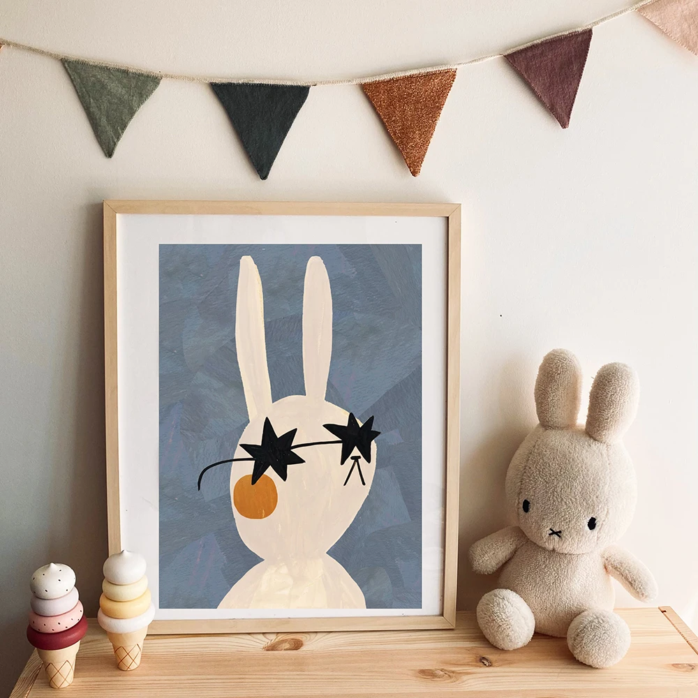 1PC Frameless Funny Cartoon Ra - Baby Nursery Quotes avis et prix
