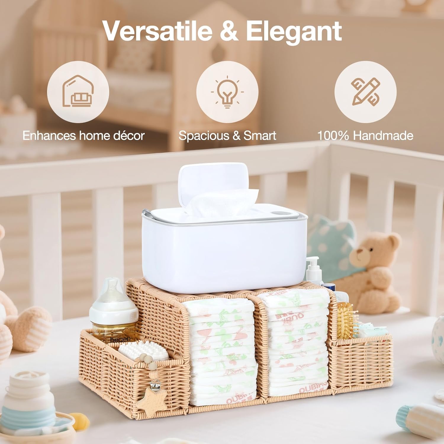 Diaper Caddy Organizer, Hand R - Baby Nursery Essentials avis et prix
