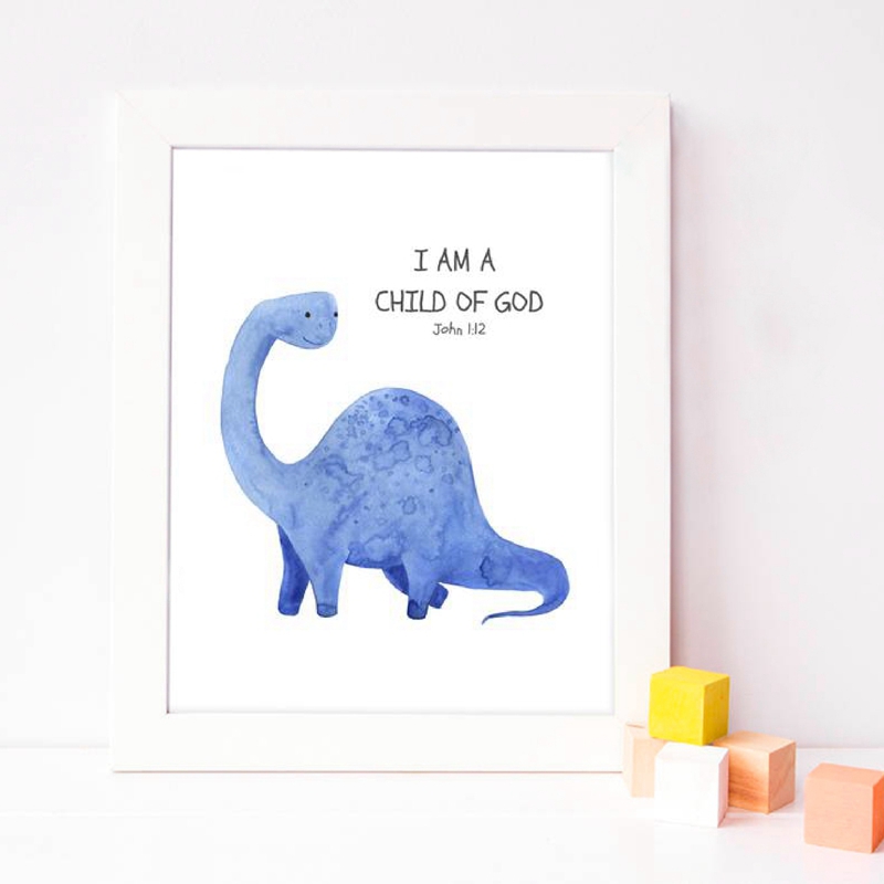 Kid's Bible Verse Quote Prints - Baby Nursery Quotes avis et prix