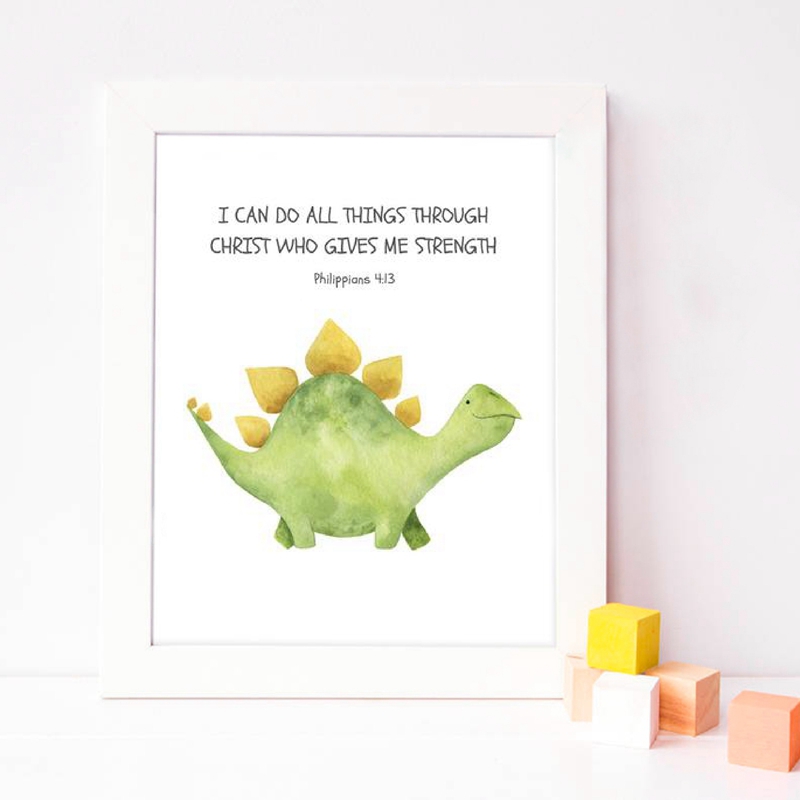 Kid's Bible Verse Quote Prints - Baby Nursery Quotes avis et prix