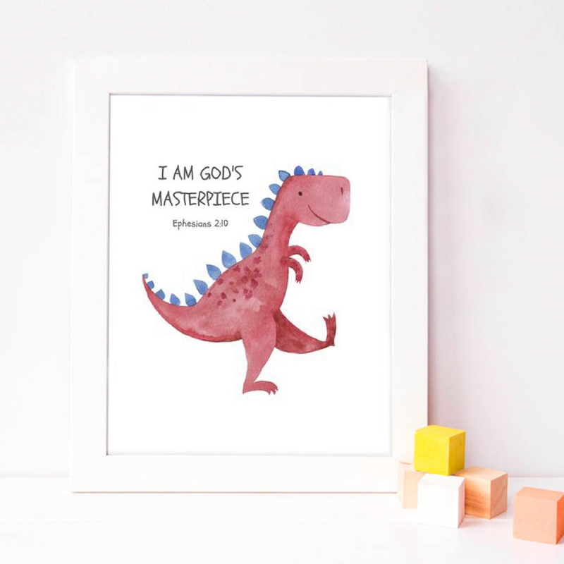 Kid's Bible Verse Quote Prints - Baby Nursery Quotes avis et prix