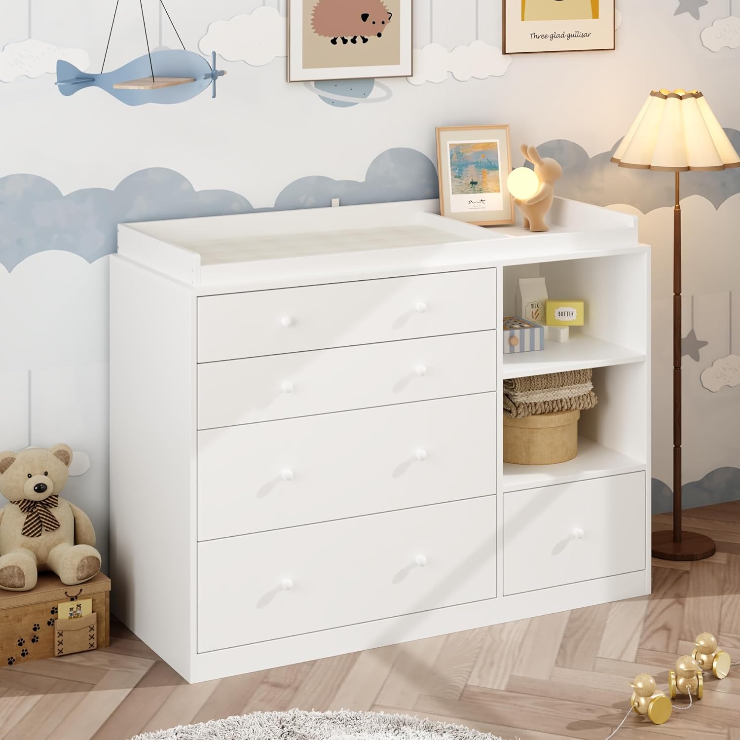 Nursery Dresser with Baby Chan - Baby Nursery Dresser Changing Table avis et prix