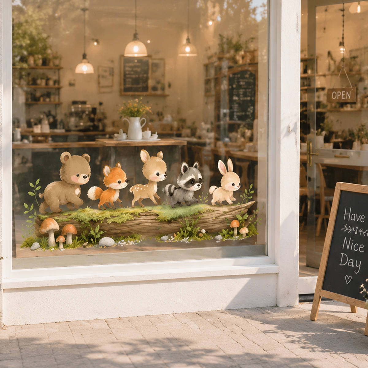 Nursery Forest Animals Window  - Baby Nursery Home avis et prix